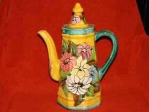 Mayolica tea pitcher / Art-of-mexico.com