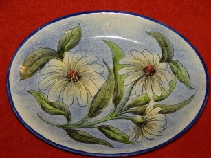 Mayolica Flower plate